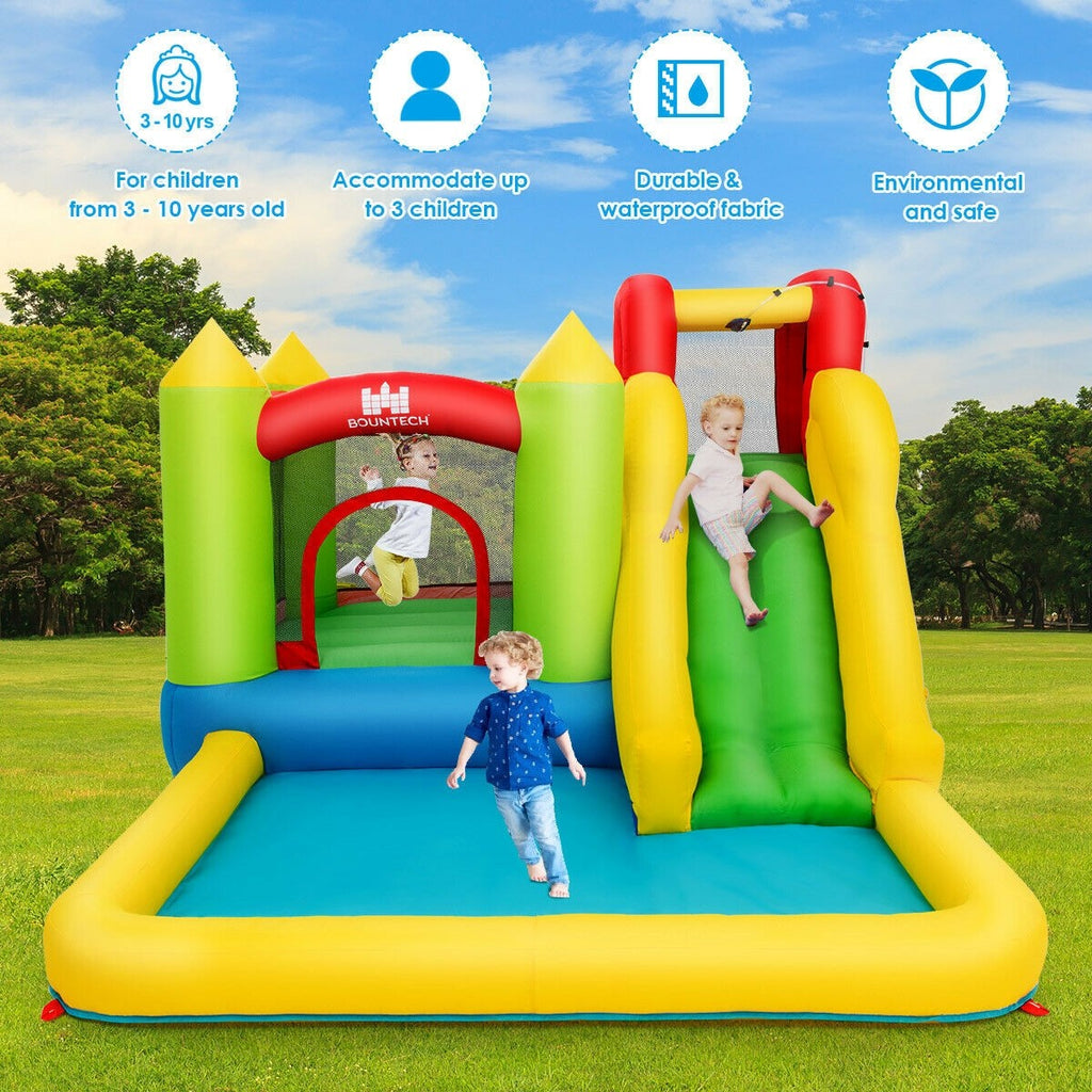 Inflatable Water Slide, Kids Bouncer with Slide - costzon