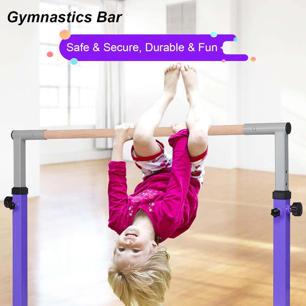 Costzon Ballet Bar, 4ft Freestanding Double Ballerina Bar with Adjustable  Height, Heavy Duty Dancing Bar w/Foam Pads, Portable Ballet Barre for Home,  Pilates Equipment for Kids & Adults (Purple) : : Sports