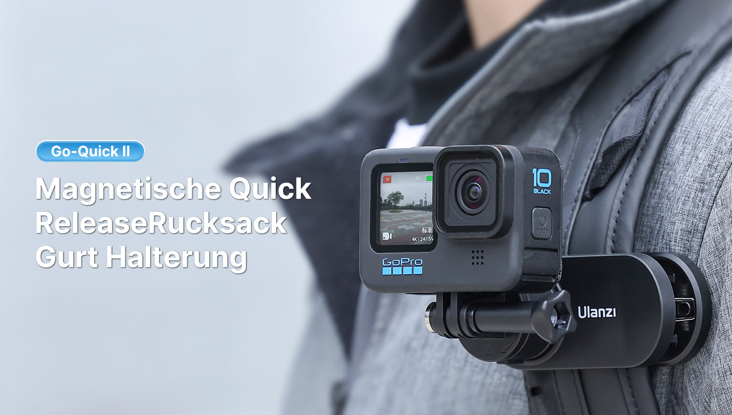 Ulanzi Go-Quick II Magnetische Quick Release Rucksack Gurt Halterung 3169