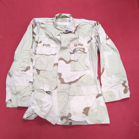 US Army Medium X-Short DCU Desert Camo Top Jacket Uniform (05s16