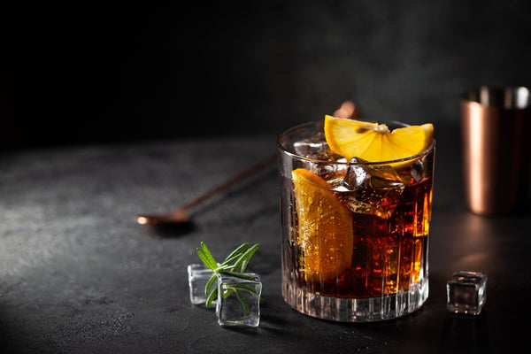 cuba libre dark rum cocktail glass