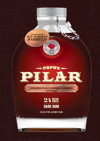 papa's pilar dark rum bottle