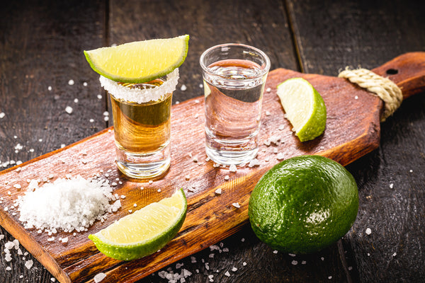 tequila with limes and salt