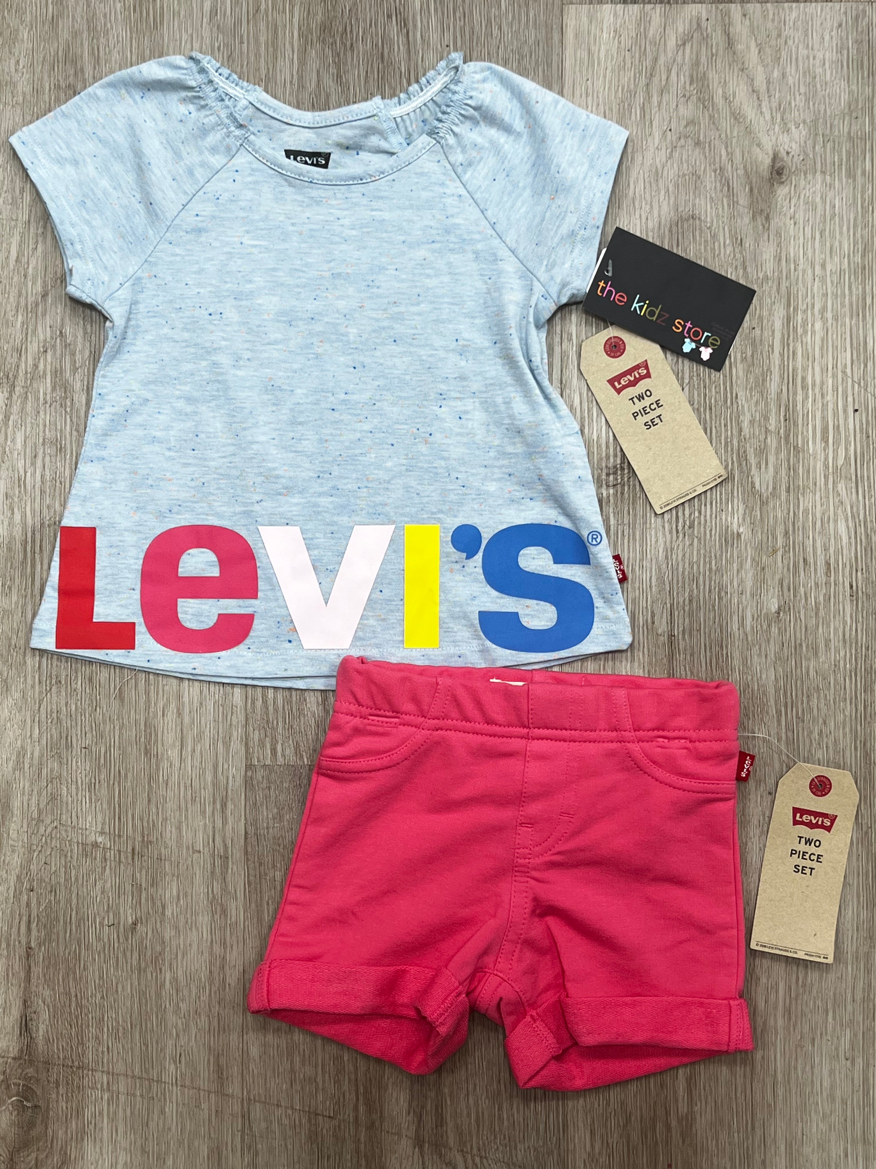 Levi's Rainbow Short Set| The Kidz Store Bloomfield