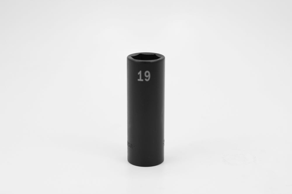 19 mm 1/2" Drive 6 Point Deep Metric Impact Socket