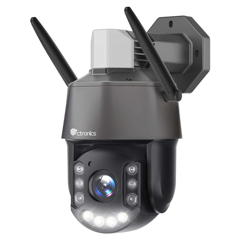 Ctronics 2K 3MP Caméra Surveillance WiFi Intérieur, 360° PTZ