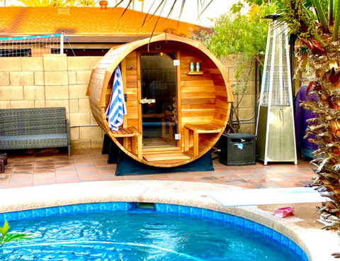traditional sauna in backyard sydney australia