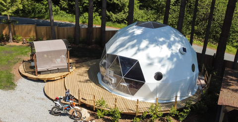 geodesic dome solar fan kit