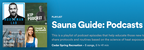 sauna and heat expsore podcast playlist for beginners