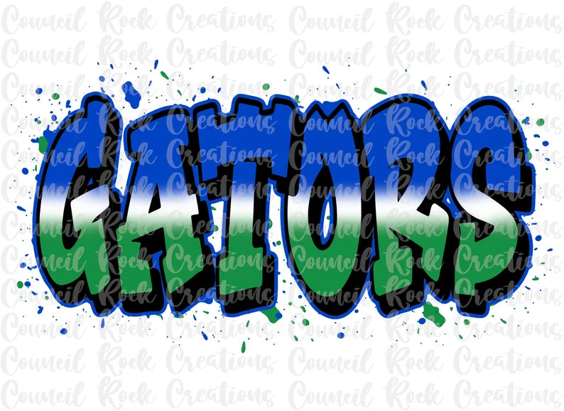 Custom | Gators Blue and Green