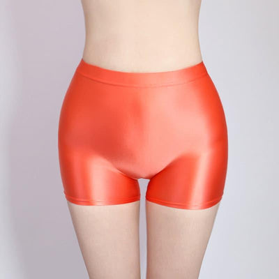 Shiny Spandex Underwear Briefs Plus Size Available Sexy Opaque Seamless  Unisex High Waist 
