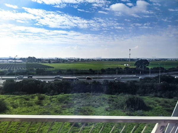 View from the King David train from Tel Aviv airport to Jerusalem
