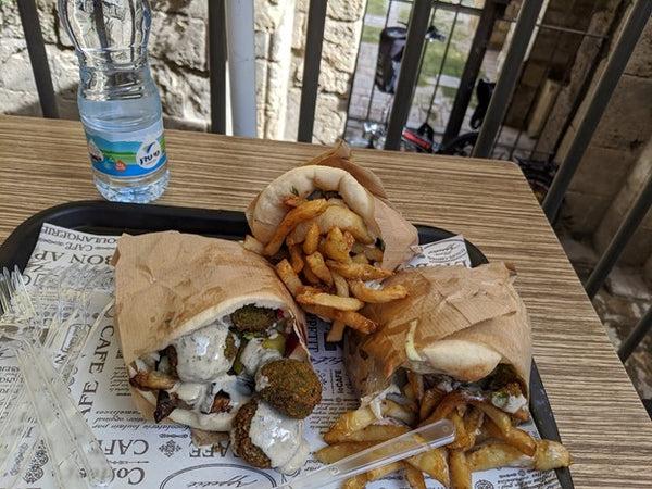 Falafel pita in Jerusalem