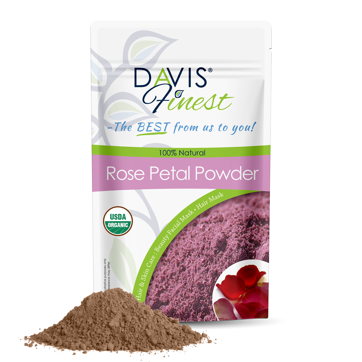 Polvere di petali di rosa