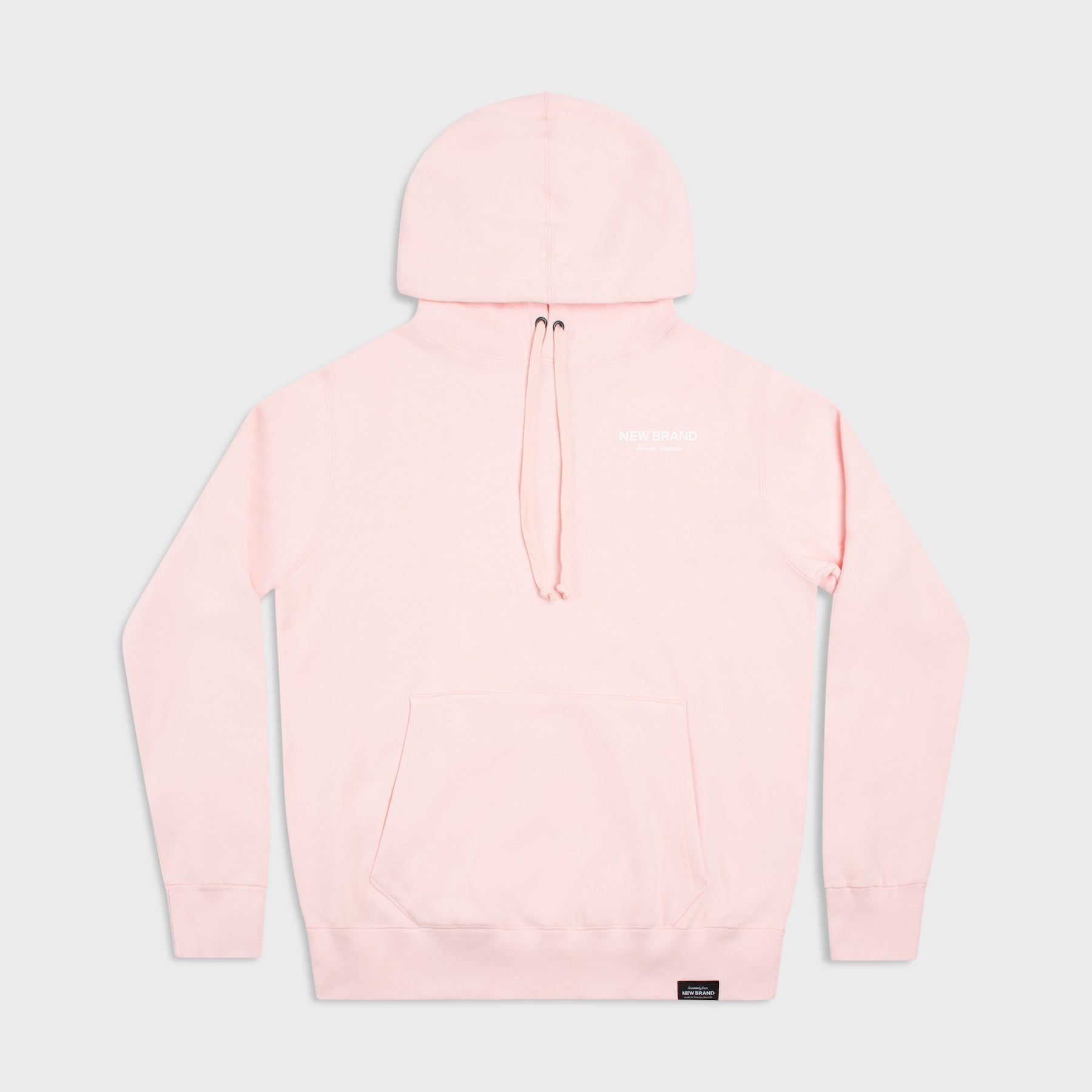 New Brand Fleece Hoodie - Pale Pink