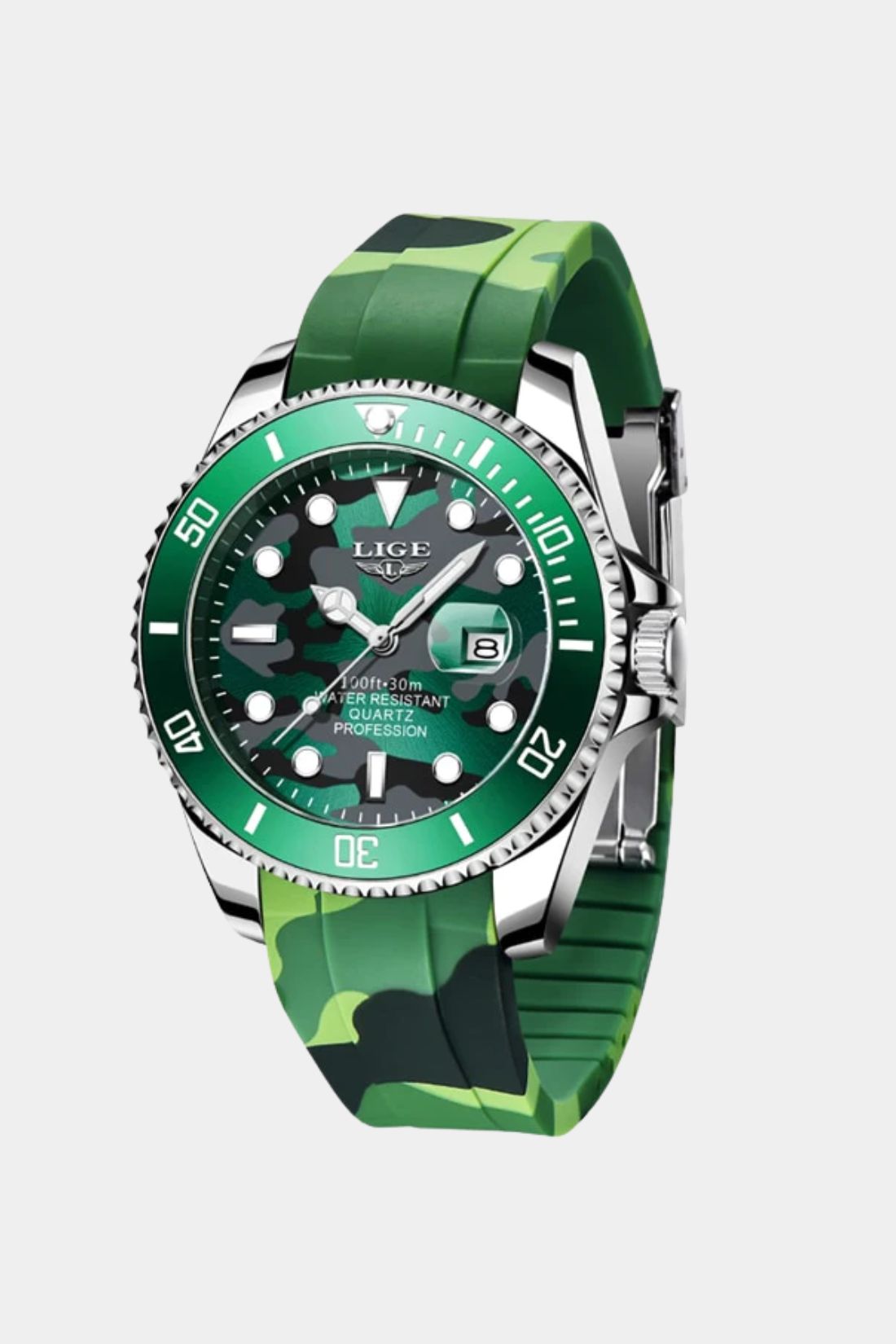 Luxury Camouflage Quartz Sport Wrist Watch For Man