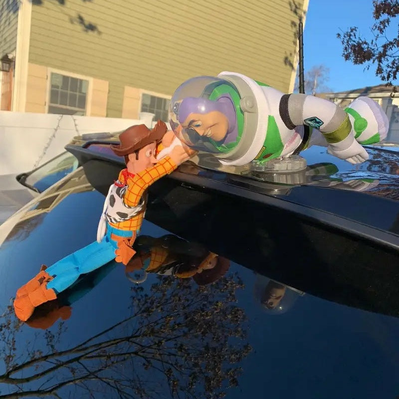 strimmel Arab venstre Toy Story Buzz Lightyear Sheriff Woody Hanging Plush Doll – Burhani Car  Accessories