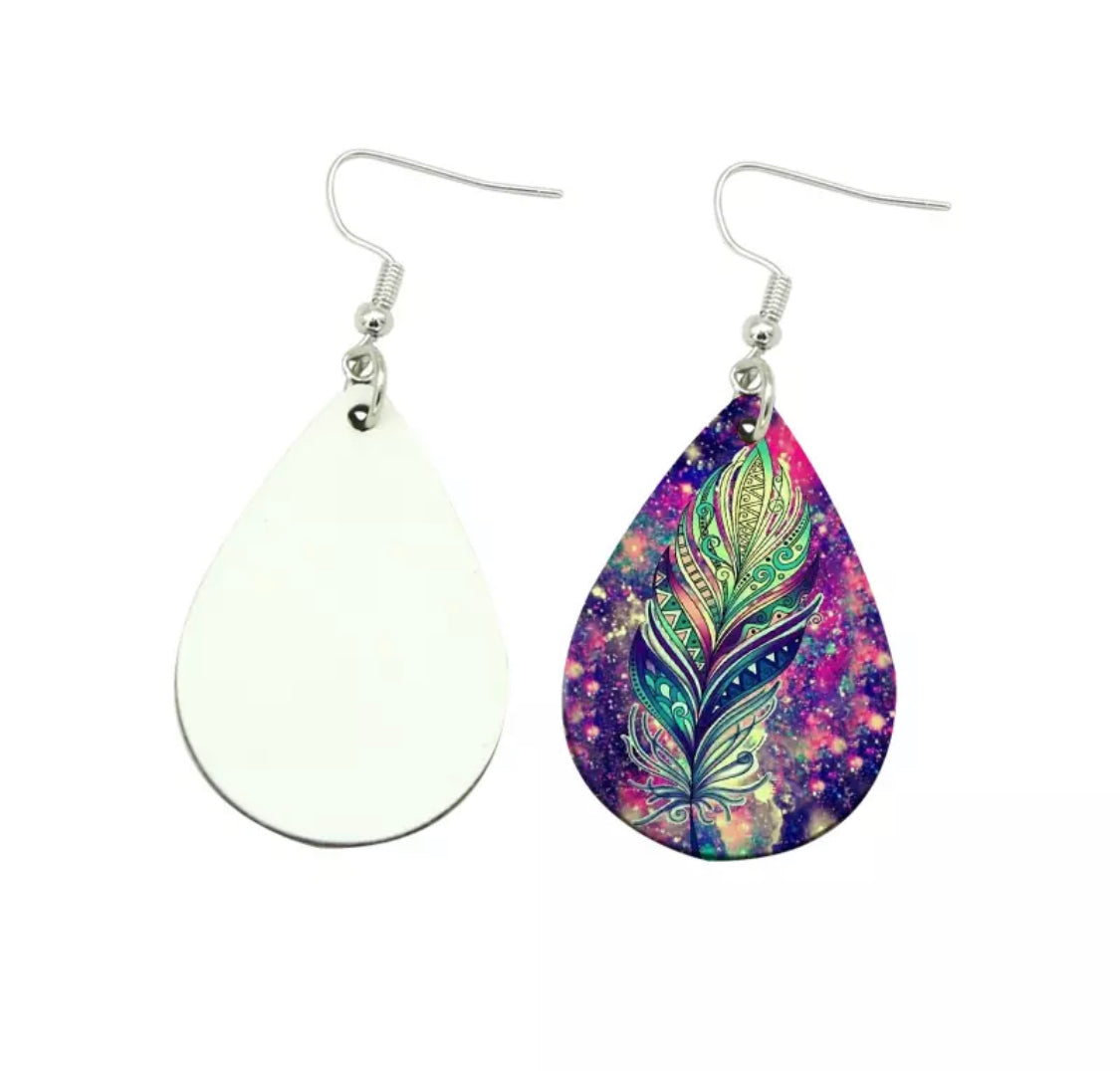 Sublimation tear drop earring – BLANKO BLANKS