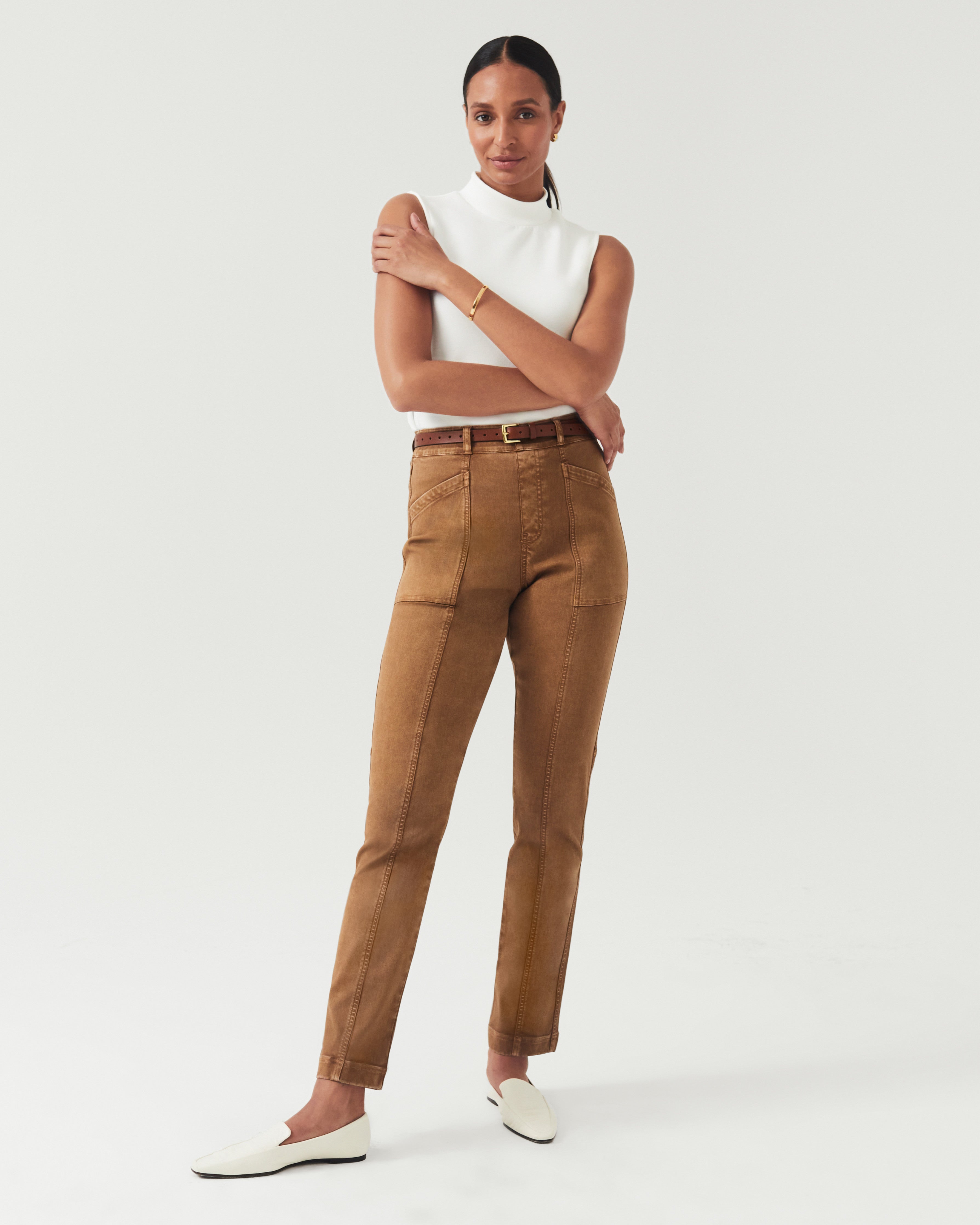 Image of Stretch Twill Straight Leg Pant