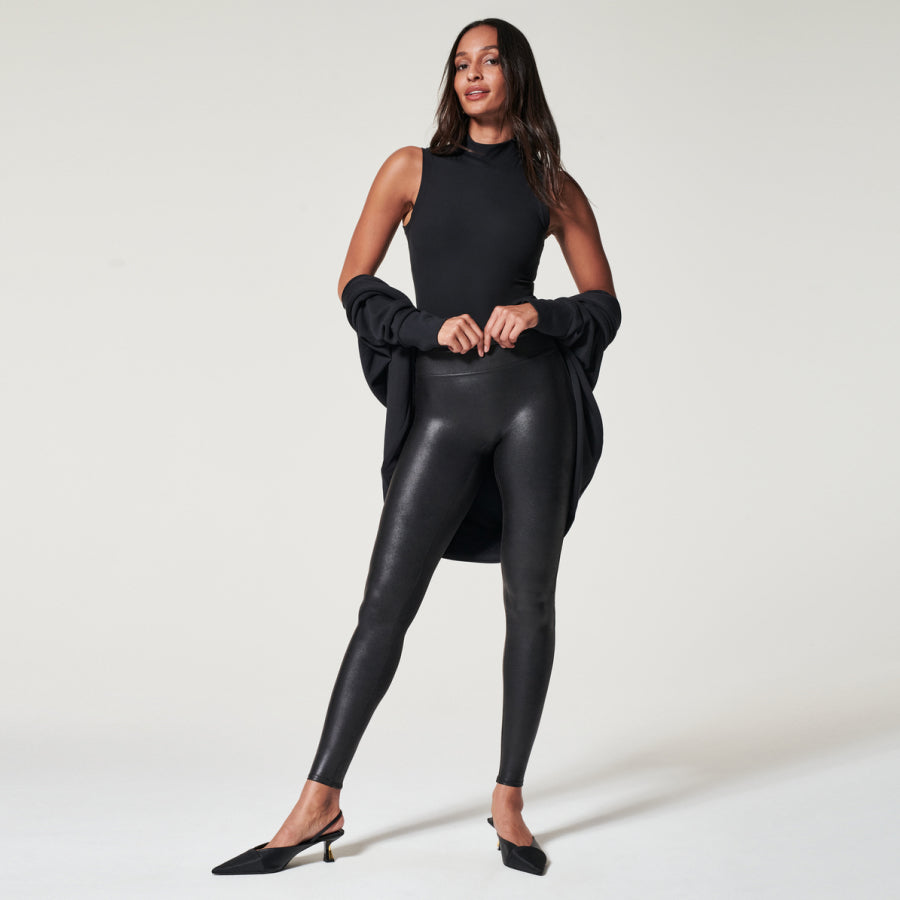 SPANX - Look at Me Now Leggings, Faux Leather Leggings, or Booty Boost  Leggings? Which #SPANX leggings outfit is your favorite? 1, 2 or 3?  chrissyhounchell 👇❤️️