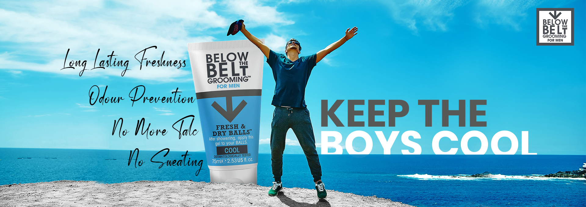 Below the Belt Grooming Fresh and Dry Balls - Fresh 75ml