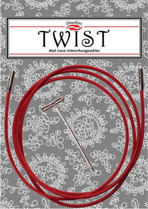 Twist Red Lace Interchangeable Red Cable 30" 75cm Mini