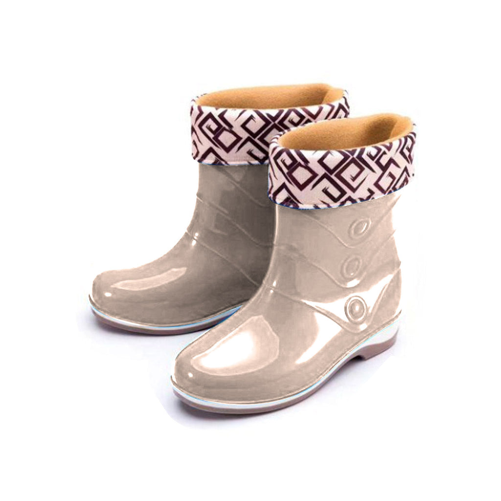 Botas de goma para mujer liso on de polar estampado 38-42