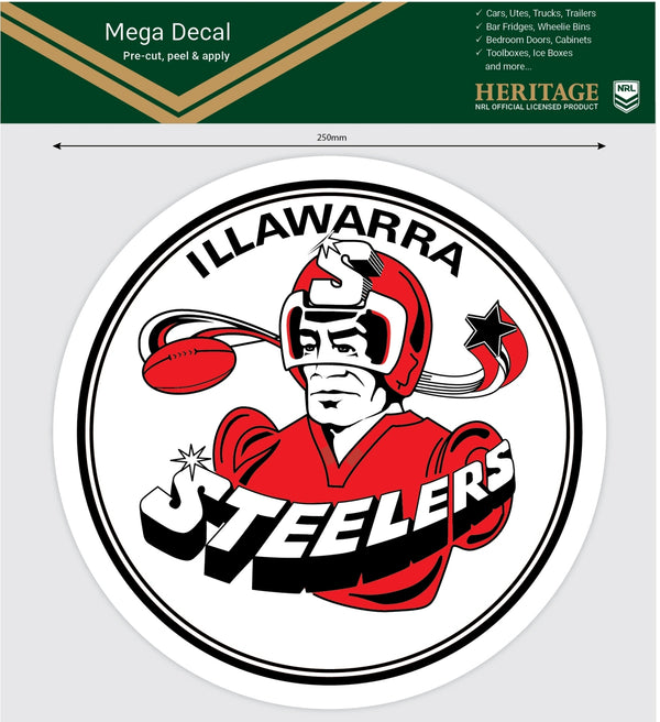 Illawarra Steelers Heritage Mega Sticker