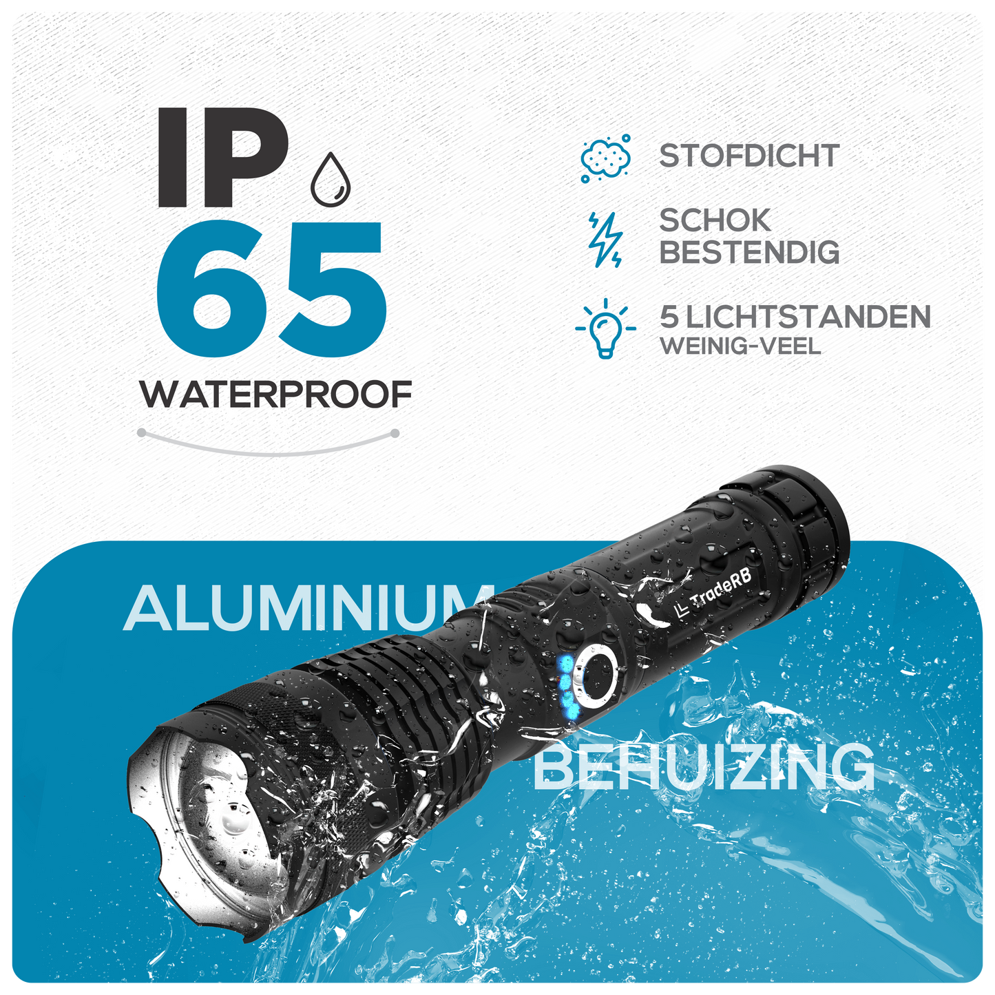 onderzeeër Bekend Verschrikking TradeRB® Militaire LED Zaklamp - USB Oplaadbaar - Inclusief Batterij & –  traderb.nl