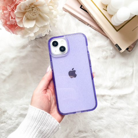 Oscar Purple Glitter Case for iPhone 14 / iPhone 14 Plus / iPhone 14 Pro / iPhone 14 Pro Max