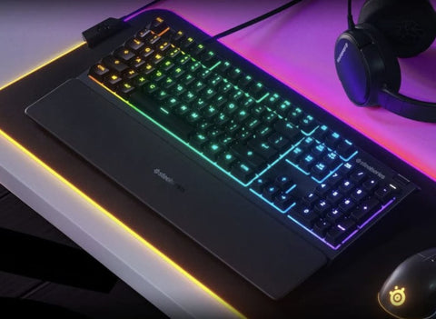 SteelSeries Apex 3 Water Resistant RGB Gaming Keyboard