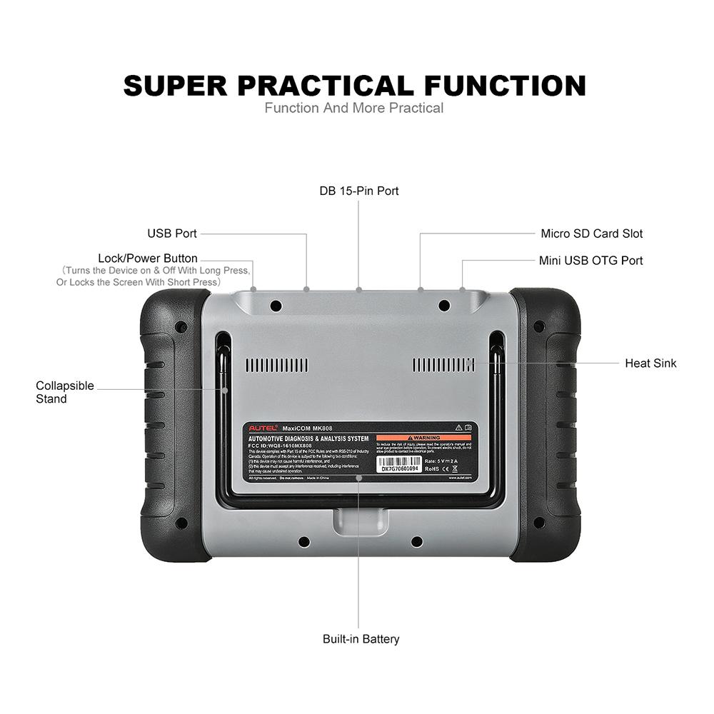 autel maxicom mk808 pin code