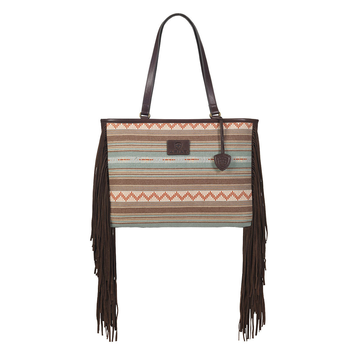 ARIAT - Serape & Fringe Style Crossbody Bag ( Brown / Multi )