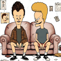 Beavis and Butt-Head Cartoon Image