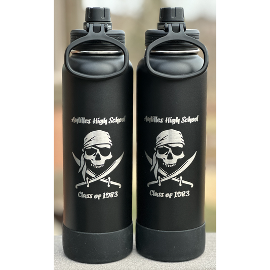 Engraved 24 oz (750ml) Thermoflask Water Bottle – Gold Camp Engraving