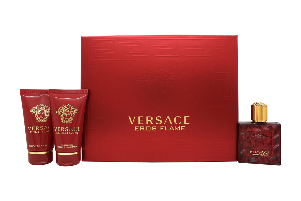 versace eros flame 50ml gift set