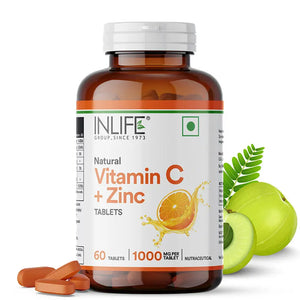 INLIFE Natural Vitamin C Amla Extract 1000mg with Zinc 10mg Supplement - INLIFE Healthcare (International)