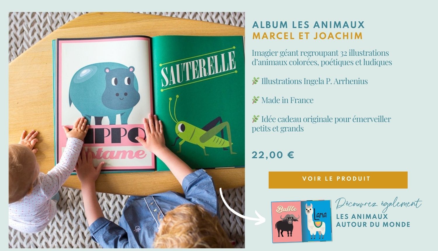 Imagier ludique Marcel & Joachim, livres pour bébés