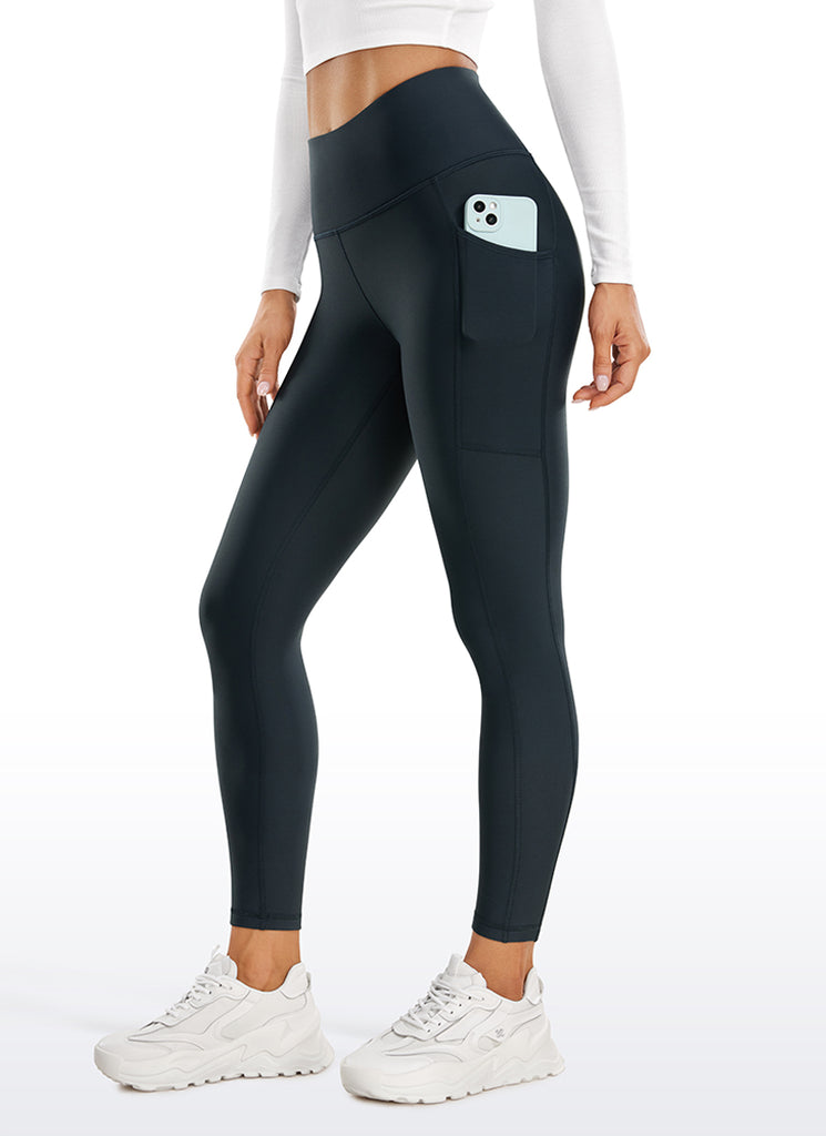 CRZ YOGA Women's High Rise Thermal Fleece Lined Pocket