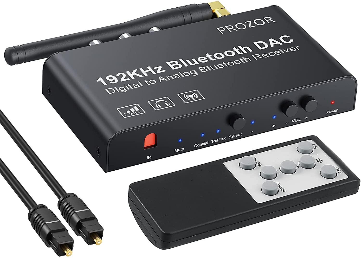 Digitaalisesta analogiseen -muunnin 192 kHz Bluetooth DAC stereo