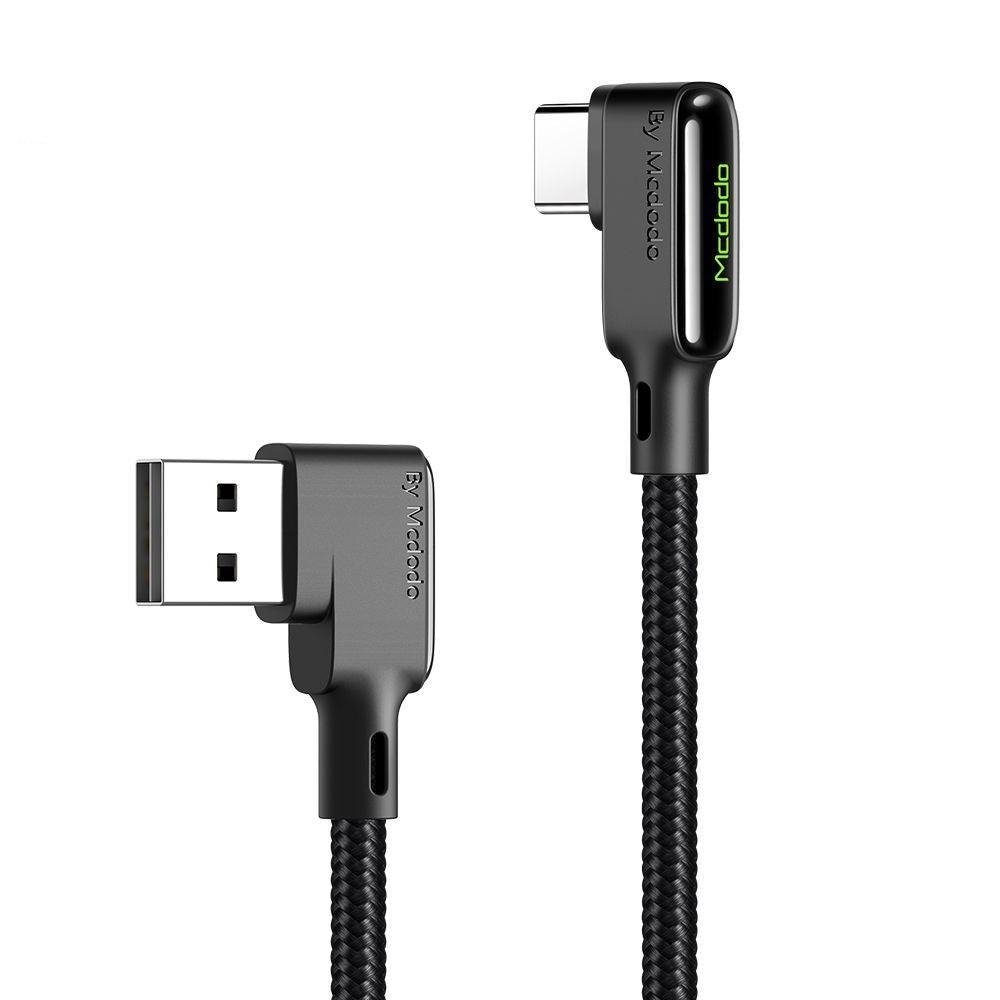 Mcdodo CA-7520 USB C–USB vino kaapeli nopeaan lataukseen ja synkronointiin, LED, 1,2 m