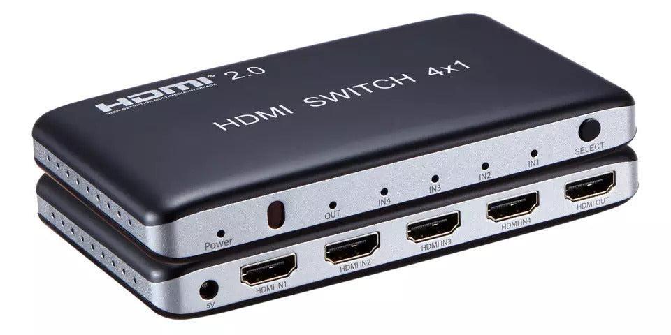 NÖRDIC HDMI 2.0 -kytkin 4-1 4K 60Hz 3D UHD HDCP 2.2