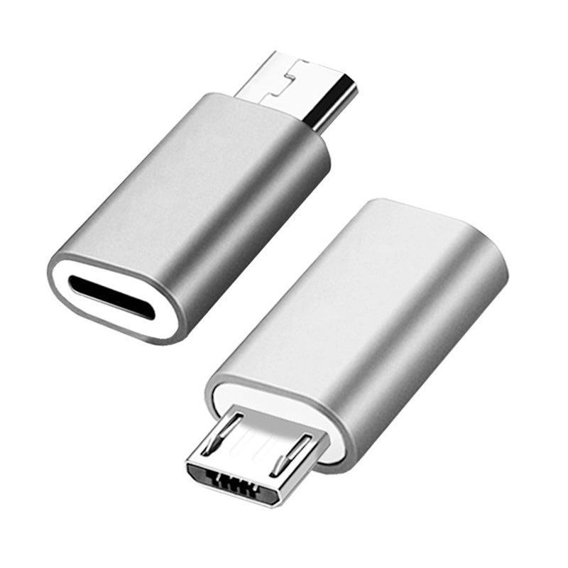 NÖRDIC Lightning–Micro USB -sovitin Space Grey, metallia