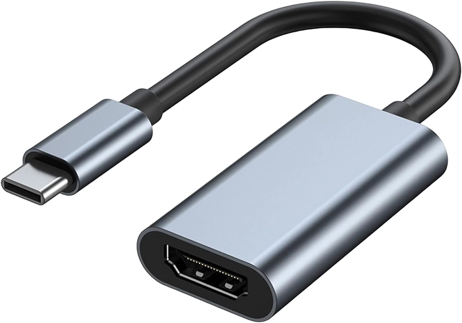 NÖRDIC USB C–HDMI-sovitin 4K 30Hz 10 cm musta