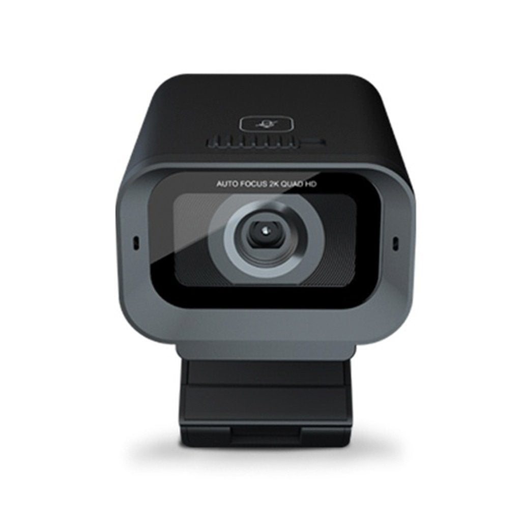 NÖRDIC USB Webcam Full HD 2K 30fps 4MP automaattitarkennuksella, jalustalla ja mikrofonilla