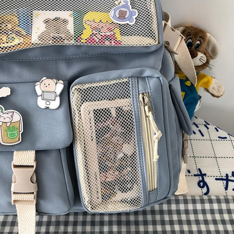 School Buddies Backpack With Bear Keychain – Snugglify