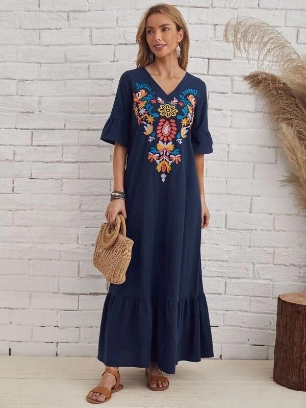 Boho Dress, Dress For Women, Bohemian Summer Dress, Maxi Dress ...