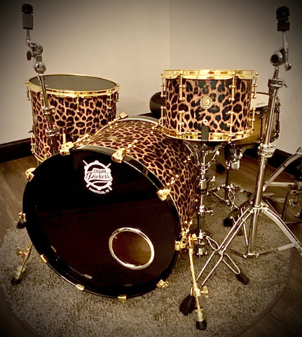 DrumPickers Vintage Professional 3-Piece Kit in Screamin Cheetah