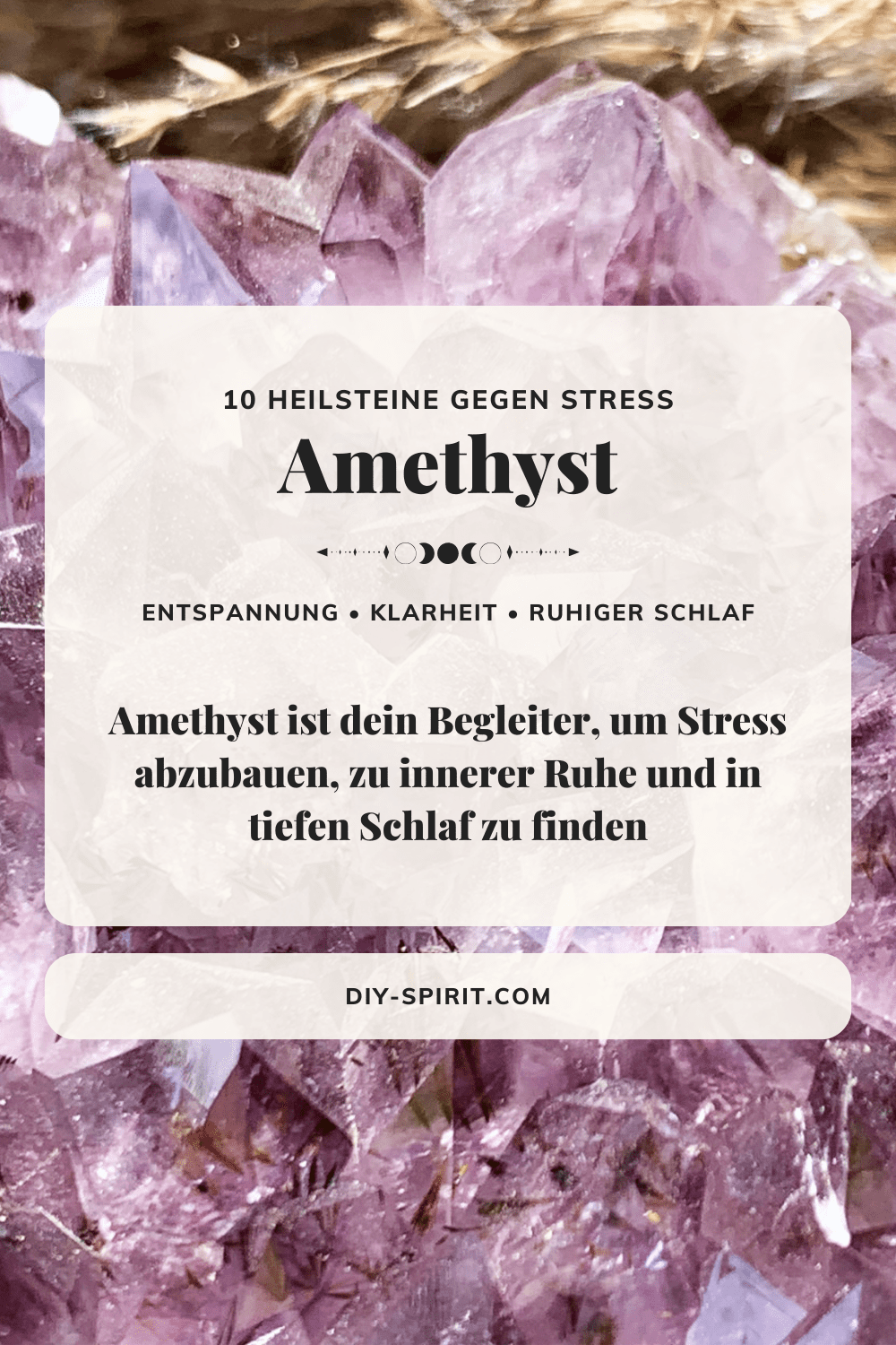 Amethyst - Heilstein gegen Stress