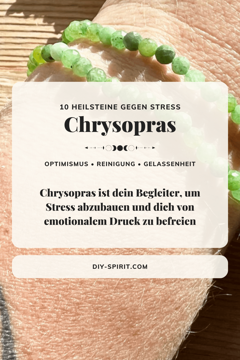 Chrysopras - Heilstein gegen Stress